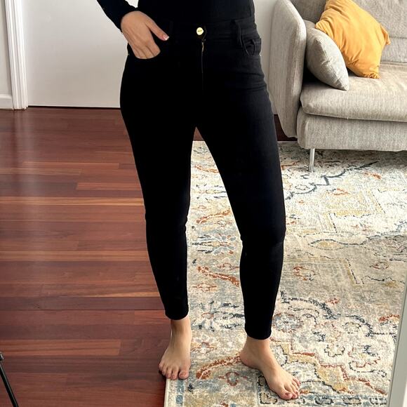 Frame Denim Denim - Frame Denim Ali High Rise Cigarette Black Jeans size 28